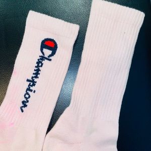 Pink champion long socks